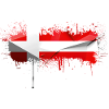 Denemarken Europa Deense vlag nationale symbolen norden