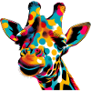 Giraffe Pop Art