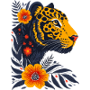 Boho Blütentiger