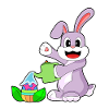 Hase Ostern Osterei Gießkanne