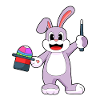 Hase Ostern Zauberer
