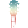 Sketch of a guitar headstock