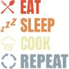 Eating, sleeping, cooking, repeating