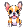 Chiot mignon bouledogue Français