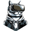 Katze VR-Brille Virtual Reality