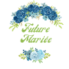 Bride-to-be Blue Flowers - Matching tshirt