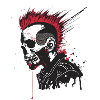 punk skeleton