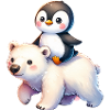 Pinguin und Eisbär Geschenk
