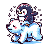 Penguin and Polar Bear Gift