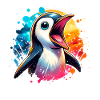 Screaming Penguins Penguin Family Cute