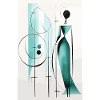 Teal Geometry Silhouette