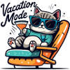 Chill Cat Vacation Mode