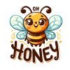 Oh miel - Illustration d’abeilles
