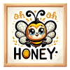 Oh miel - Illustration d’abeilles