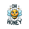 Oh Honey - Bees Illustration