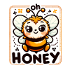 Oh Honey - Bees Illustration