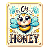 Oh Honey - Bees Illustration