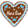 Heart Bua Gingerbread Heart