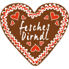 Chic Dirndl Gingerbread Heart