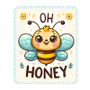 Oh miel - Illustration d’abeilles