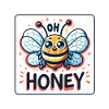 Oh Honey - Bees Illustration