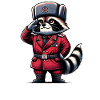 Communist Raccoon Cartoon