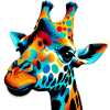 Giraffe Pop Art
