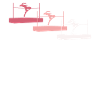 Farbenfrohe Hochsprung Figuren
