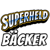 Superheld, clever getarnt als Bäcker