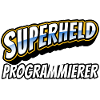 Superheld, clever getarnt als Programmierer