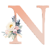 N Monogramm , Floral, Boho