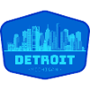Detroit Skyline Blau Patch