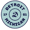 Detroit Michigan Emblem 1701