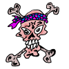 Totenkopf Bandana Muster