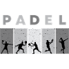 Black/White Padel Silhouette