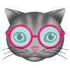 Chat à lunettes