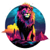 Lion pop art