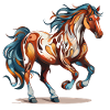 Cheval sauvage mystique