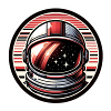 "Visier der Sterne" - Weltraumhelm-Abzeichen