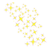 Stjerner, gule stjerner, stjerne, illustration