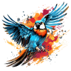Buntfalke Farbkleckse Farbspritzer