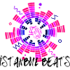 Disco Neon DJ Circle Design