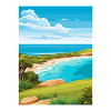 Kangaroo Island Australien Deko Reiseposter