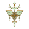 Elegantes abstraktes Design in Gold und sanftem Grün