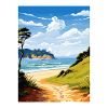 Abel Tasman kystspor New Zealand souvenir