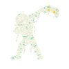 Halloween Dabbing Mummy Gamer