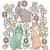 Three Easter Bunnies