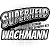 Superheld, clever getarnt als Wachmann