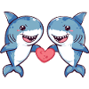 Requin Couple Amour Couple Amoureux