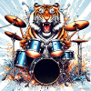 Tiger drumming